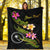 Chuuk Polynesian Custom Personalised Blanket - Plumeria Tribal - Polynesian Pride