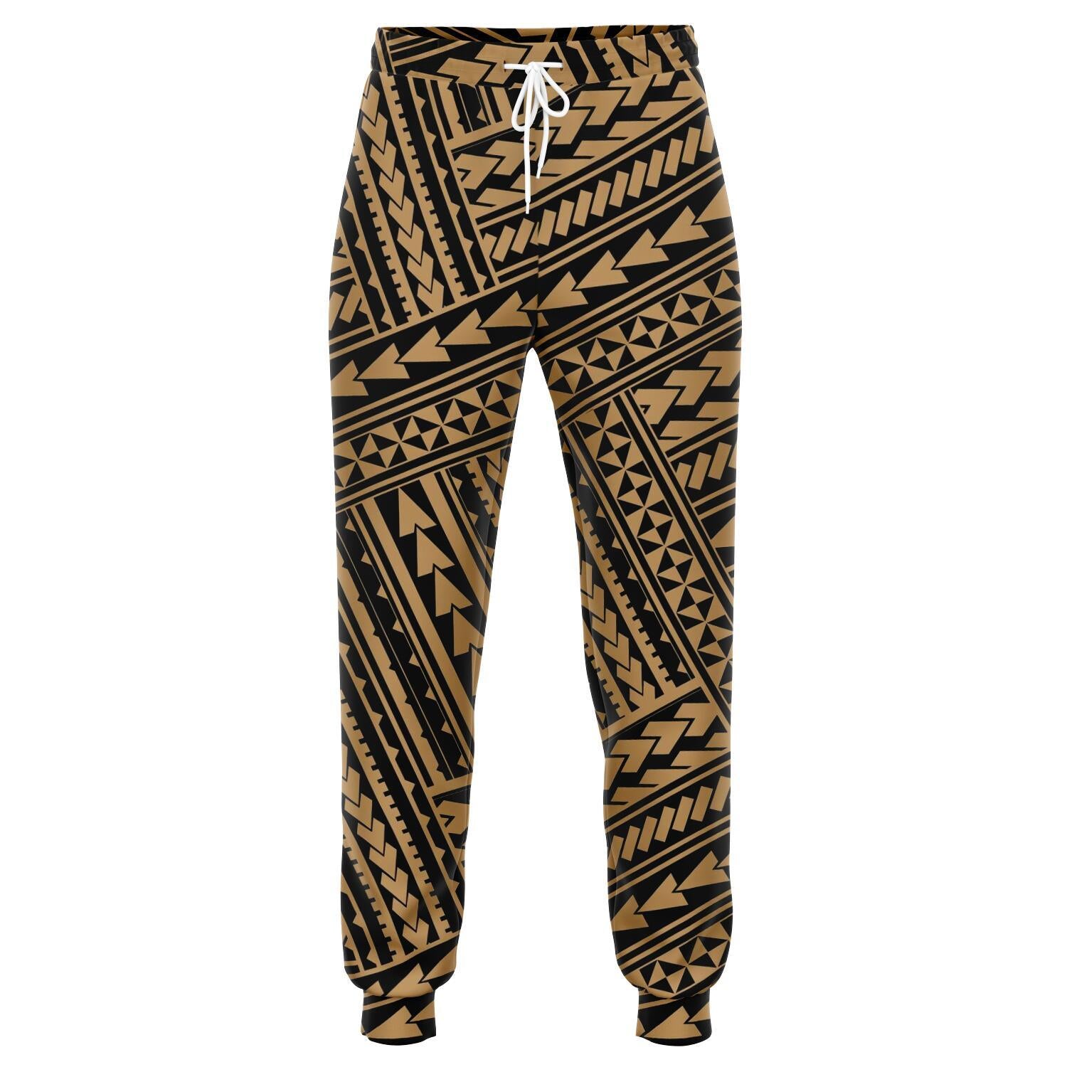 Polynesian Nation Gold Joggers Unisex Gold - Polynesian Pride