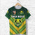 Custom Papua New Guinea Enga Mioks T Shirt Rugby Original Style Green, Custom Text and Number LT8 - Polynesian Pride