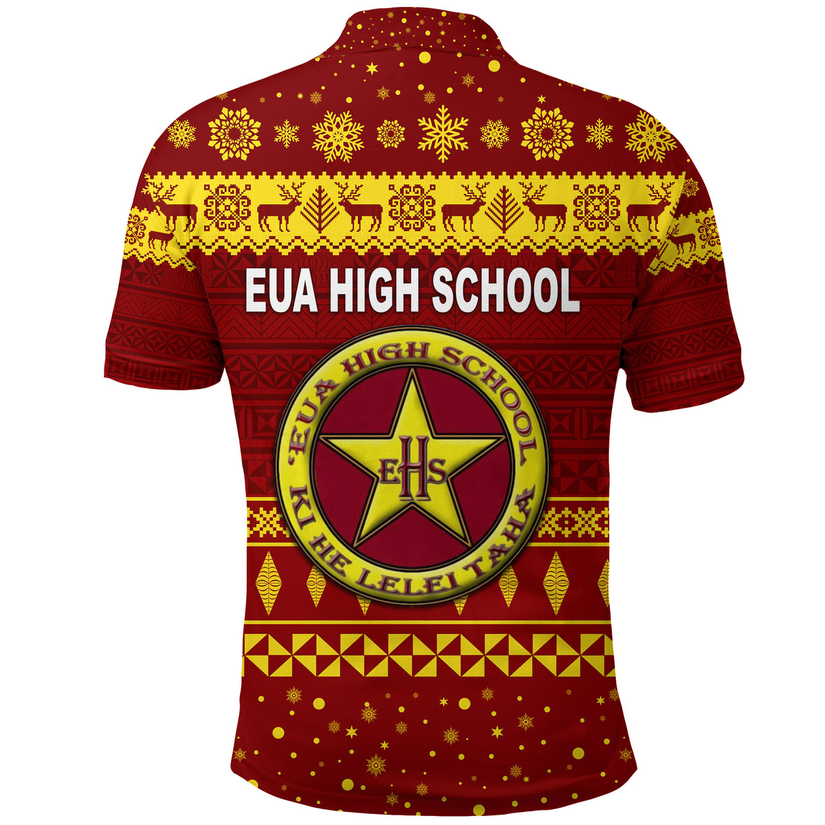 Eua High School Christmas Polo Shirt Simple Style LT8 - Polynesian Pride