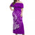Custom Polynesian Matching Dress And Shirt with Tribal Hammerhead Shark Purple LT6 - Polynesian Pride