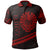 Tahiti Polo Shirt In My Heart Style Red Polynesian Patterns Unisex Black - Polynesian Pride