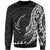 Nauru Sweatshirt - Polynesian Pattern Style Unisex Black - Polynesian Pride