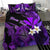 (Custom Personalised) Hawaii Turtle With Plumeria Leaf Purple Bedding Set - LT12 - Polynesian Pride