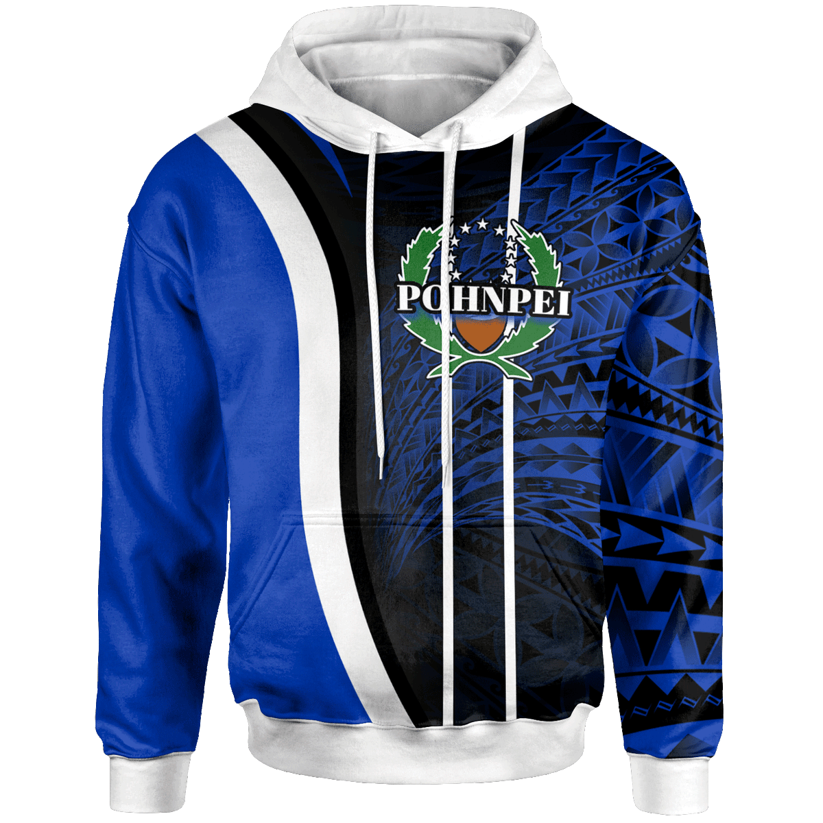 Pohnpei Hoodie Special Unisex Blue - Polynesian Pride