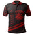 Tonga Polo Shirt In My Heart Style Red Polynesian Patterns Unisex Black - Polynesian Pride