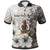 Vanuatu Polo Custom Vintage Luxury Floral Style Unisex Nude - Polynesian Pride