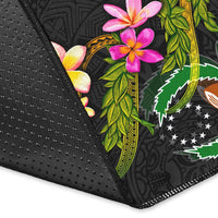 Pohnpei Polynesian Custom Personalised Area Rug - Plumeria Tribal - Polynesian Pride