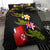 Wallis and Futuna Polynesian Custom Personalised Bedding Set - Plumeria Tribal - Polynesian Pride