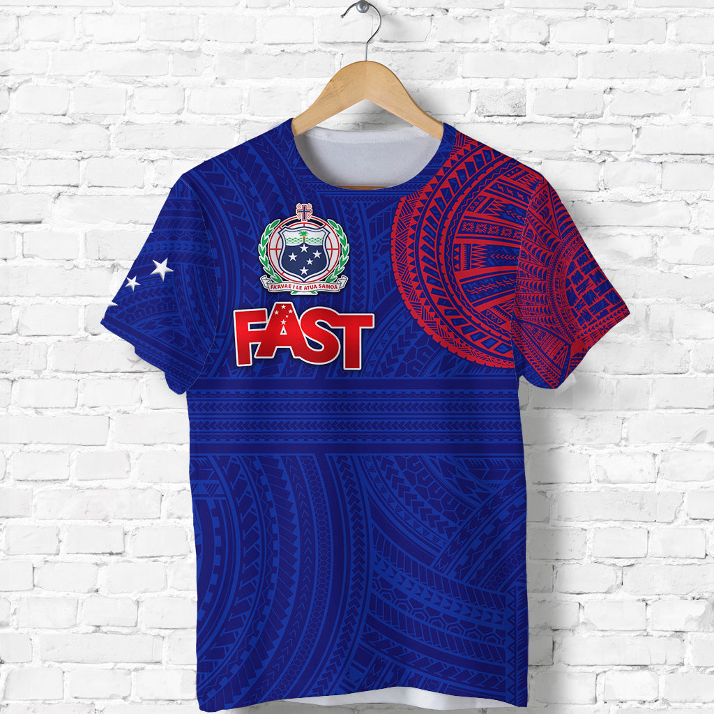 Custom Samoa FAST Party T Shirt Original Style LT8 - Polynesian Pride