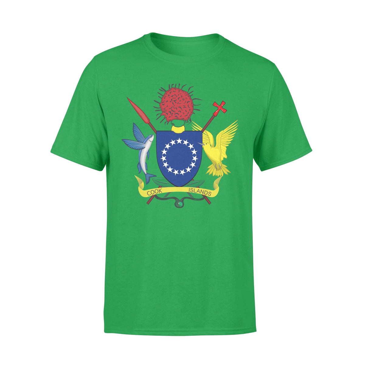 Cook Islands T Shirt Polynesian Coat of Arm - Polynesian Pride
