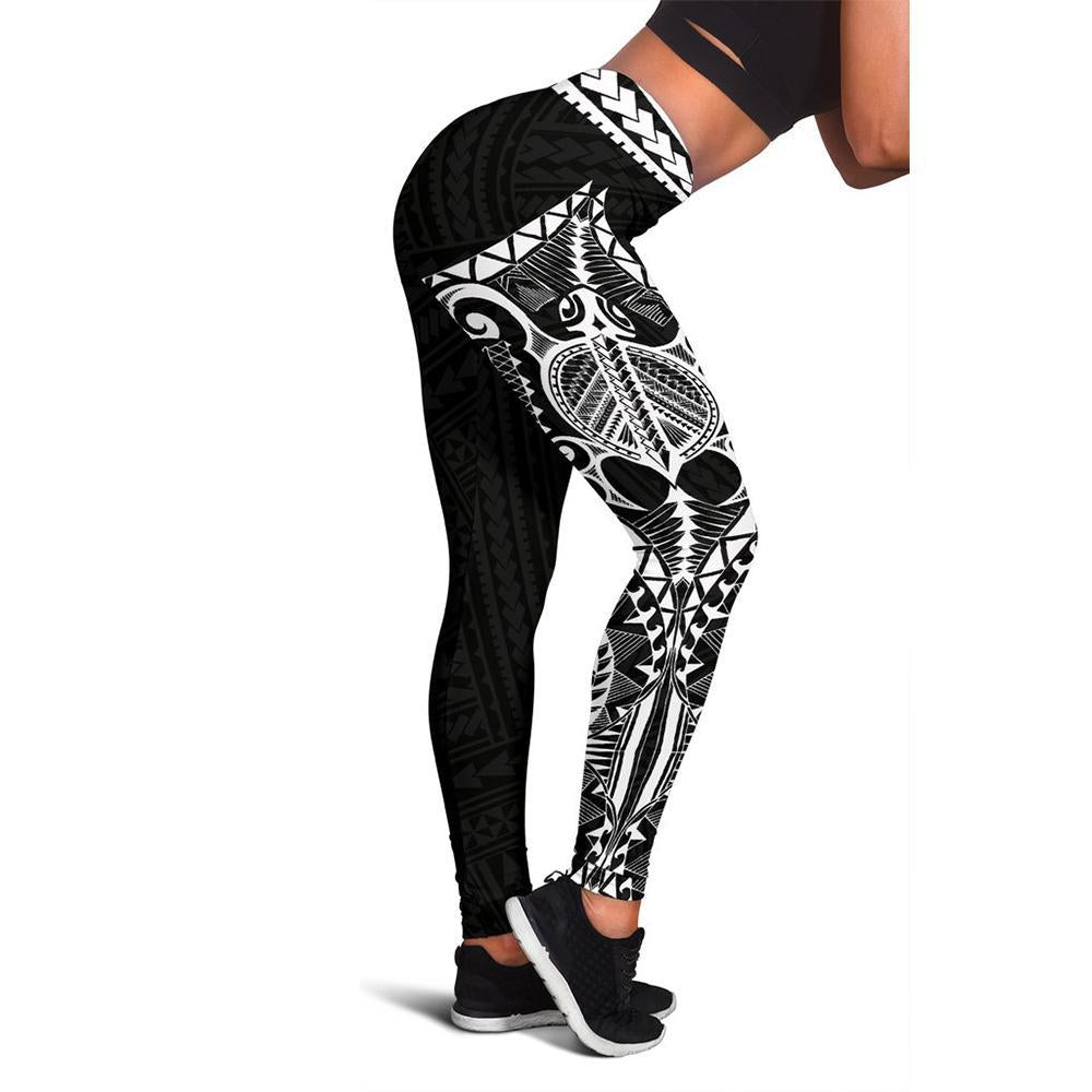 Polynesian Rising 3rd Leggings (White) A16 White - Polynesian Pride