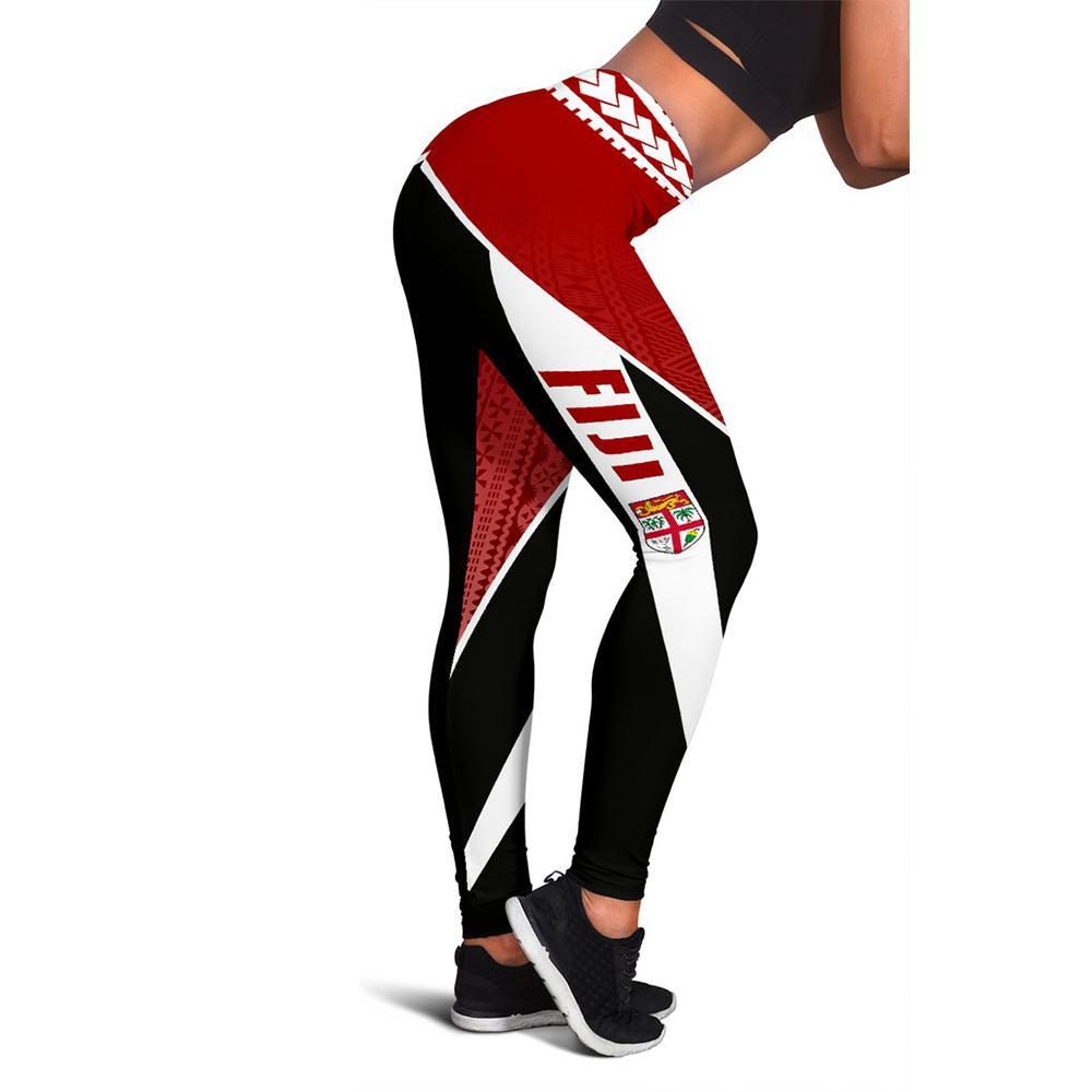 Fiji Active 4th Leggings A16 Black - Polynesian Pride