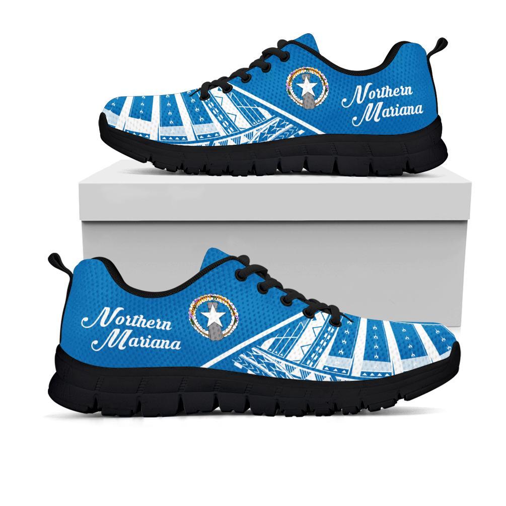 Northern Mariana Islands Sneakers - Northern Mariana Islands Flag - A16 Unisex White - Polynesian Pride