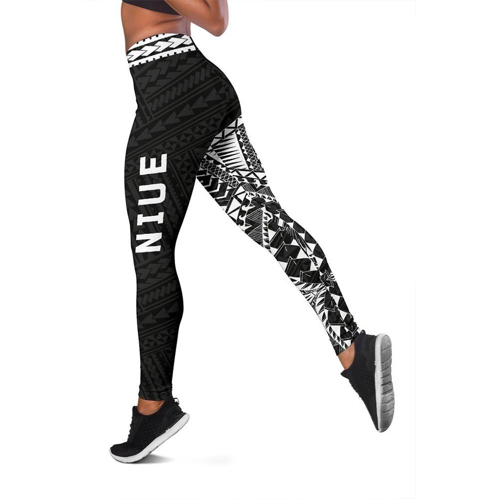 Niue Uga Leggings (White) A6 - Polynesian Pride
