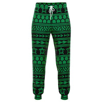 Polynesian Tattoo Tribal Green Joggers Unisex Green - Polynesian Pride