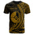 Yap State T Shirt Gold Custom Wings Style Unisex Black - Polynesian Pride