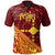 Rotuma Polo Shirt Pepjei Tapa Patterns With Bamboo Unisex Red - Polynesian Pride