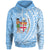 Fiji Hoodie Wings Style Unisex Blue - Polynesian Pride