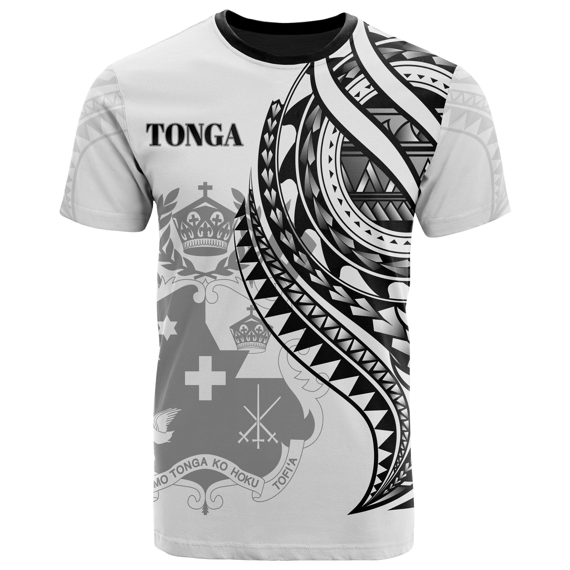 Tonga T Shirt Black Color Polynesian Patterns Best Tonga Ever Unisex Black - Polynesian Pride