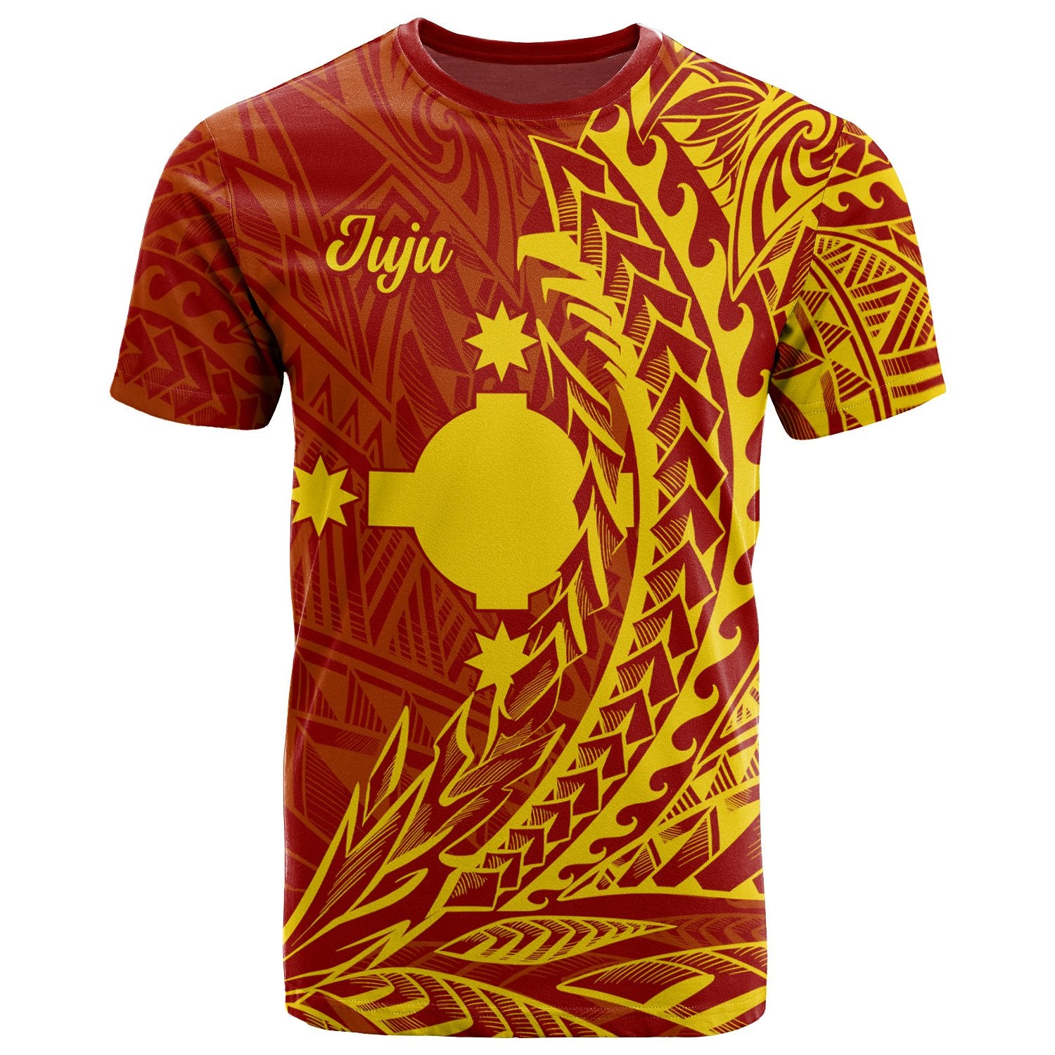 Rotuma T Shirt Juju Wings Style Unisex Red - Polynesian Pride