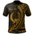 Pohnpei State Polo Shirt Gold Custom Wings Style Unisex Black - Polynesian Pride