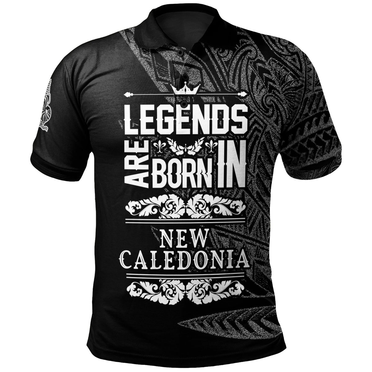 New Caledonia Polo Shirt Legends Are Born In White Color Unisex White - Polynesian Pride