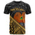 Papua New Guinea T Shirt Gold Polynesian Patterns With Bamboo Unisex Art - Polynesian Pride