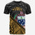 Samoa T Shirt Gold Polynesian Patterns With Bamboo Unisex Art - Polynesian Pride