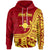 Rotuma Hoodie Noatau Flag Rotuma Unisex Red - Polynesian Pride