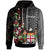 Fiji Hoodie Levuka Tagimaucia Flowers Unisex Black - Polynesian Pride