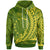 Cook Islands Hoodie Roto Wings Style Unisex Green - Polynesian Pride