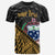 Samoa T Shirt Custom Gold Polynesian Patterns With Bamboo Unisex Art - Polynesian Pride