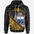 Samoa Zip Hoodie Gold Polynesian Patterns With Bamboo Unisex Gold - Polynesian Pride