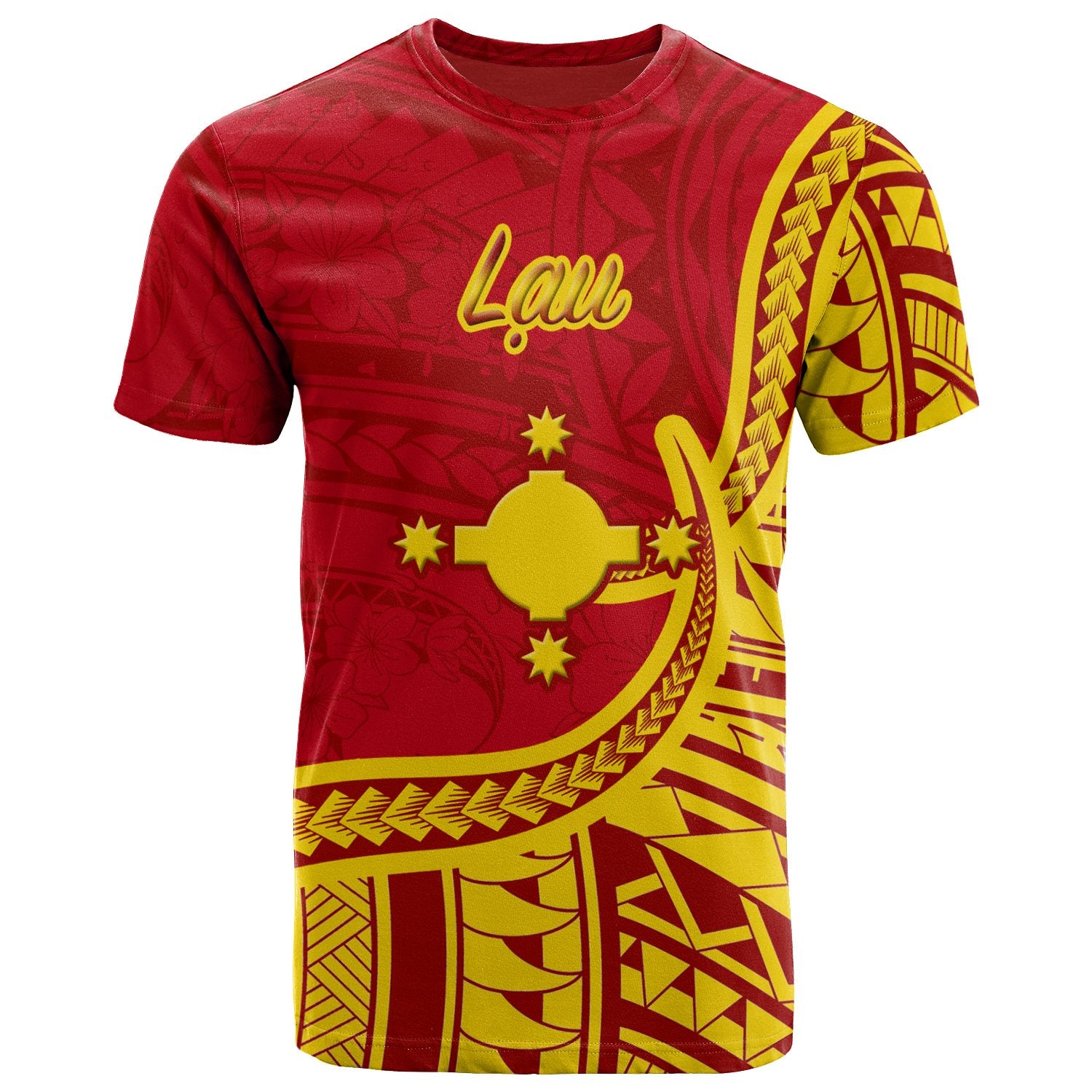 Rotuma T Shirt Lau Flag Rotuma Unisex Red - Polynesian Pride