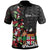 Fiji Polo Shirt Custom Tagimaucia Flowers Unisex Black - Polynesian Pride