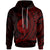 Yap State Hoodie Red Wings Style Unisex Black - Polynesian Pride