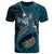 Fiji T Shirt Labasa Seal Fiji With Blue Whale Unisex Black - Polynesian Pride