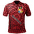 Tonga Polo Shirt Haveluloto Tapa Patterns With Bamboo Unisex Red - Polynesian Pride