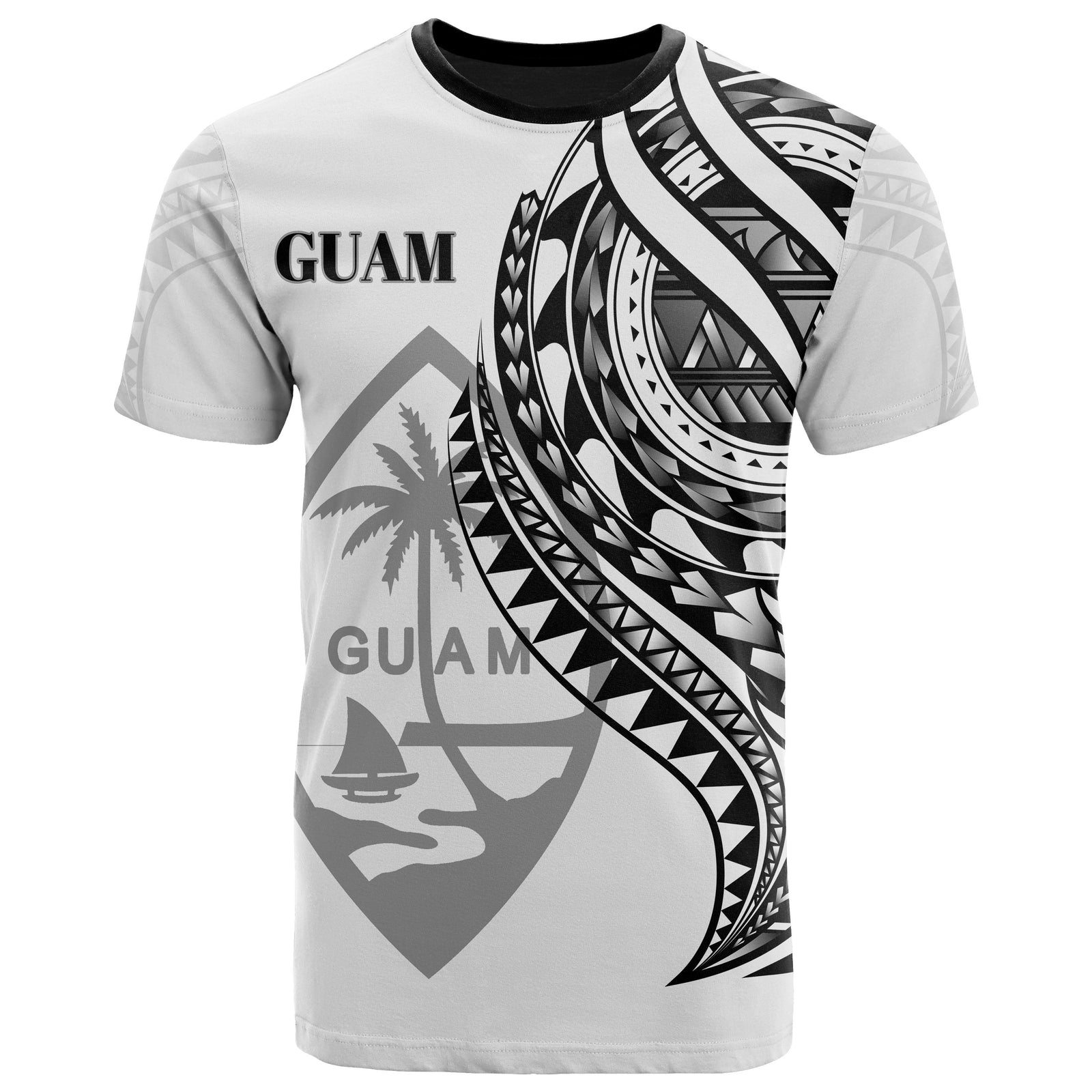 Guam T Shirt Black Color Polynesian Patterns Best Guam Ever Unisex Black - Polynesian Pride
