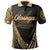 American Samoa Polo Shirt Manua Olosega Polynesian Gold Patterns Sport Style Unisex Black - Polynesian Pride