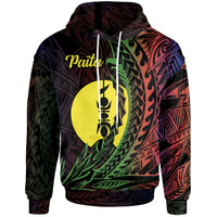New Caledonia Hoodie Paita Wings Style Flag Color Unisex Black - Polynesian Pride