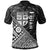 Fiji Polo Shirt Black Tapa Patterns With Bamboo Unisex Black - Polynesian Pride