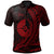 Yap State Polo Shirt Red Wings Style Unisex Black - Polynesian Pride