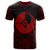 Yap State T Shirt Yap State Seal Tribal Red Color Patterns Unisex Black - Polynesian Pride