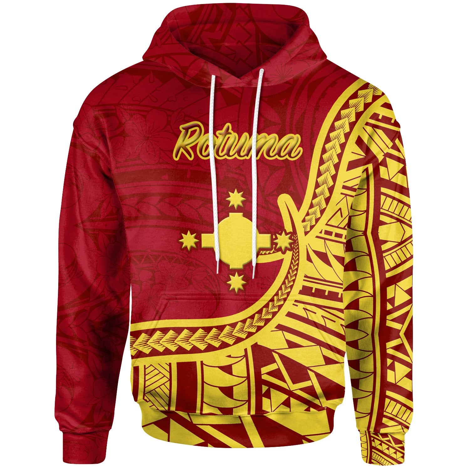 Rotuma Hoodie Rotuma Flag Rotuma Unisex Red - Polynesian Pride