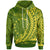 Cook Islands Hoodie Moto Kavata Wings Style Unisex Green - Polynesian Pride