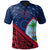 Guam Polo Shirt Yigo Tapa Patterns With Bamboo Unisex Blue - Polynesian Pride