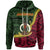 Vanuatu Zip Hoodie Malampa Seal of Vanuatu Polynesian Patterns Unisex Green - Polynesian Pride