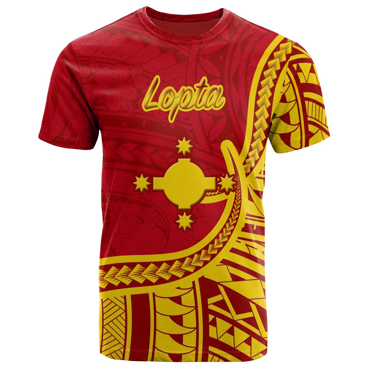 Rotuma T Shirt Lopta Flag Rotuma Unisex Red - Polynesian Pride